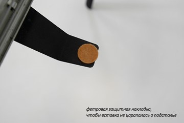 Обеденный раздвижной стол Дали-1L(ноги черные, дуб табако) в Белгороде - предосмотр 6