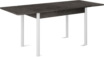 Обеденный раздвижной стол Милан-2 EVO, ноги белые, серый камень в Старом Осколе - предосмотр 1