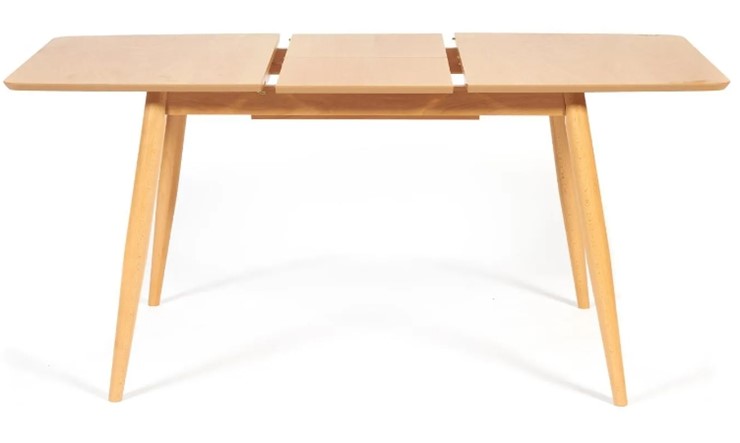 Кухонный стол раздвижной Pavillion (Павильон) бук/мдф 80x120+40x75, Натуральный арт.13982 в Белгороде - изображение 4