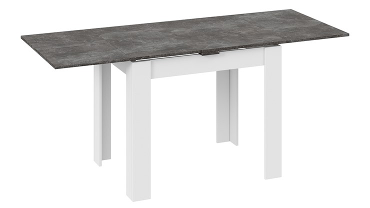 Обеденный раздвижной стол Промо тип 3 (Белый/Ателье темный) в Старом Осколе - изображение 1