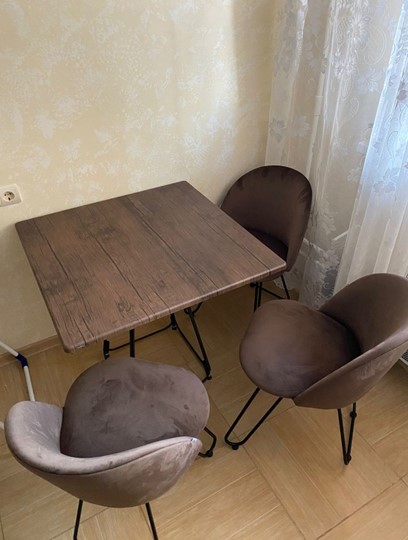 Кухонный стол SHT-TU23/H71/ТT 80 (темно-серый/палисандр) в Старом Осколе - изображение 6