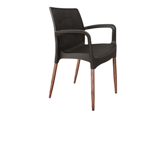 Обеденный стул SHT-ST68/S424-С (черно-коричневый/темный орех) в Старом Осколе
