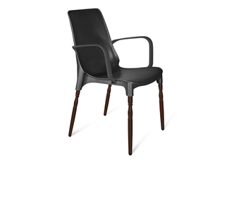 Обеденный стул SHT-ST76/S424-F (черный/коричневый муар) в Старом Осколе