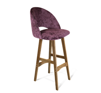 Барный стул SHT-ST34 / SHT-S65 (вишневый джем/дуб брашированный коричневый) в Белгороде