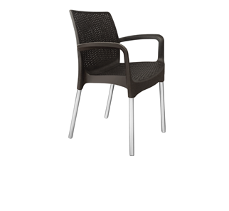Обеденный стул SHT-ST68/S424 (черно-коричневый/хром лак) в Старом Осколе