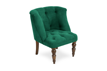 Кресло на ножках Бриджит зеленый ножки коричневые в Старом Осколе