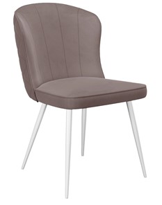 Обеденный стул 209, микровелюр B5 latte, ножки белые в Старом Осколе - предосмотр