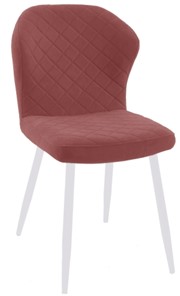 Мягкий стул 239 розовый, ножки белые в Белгороде