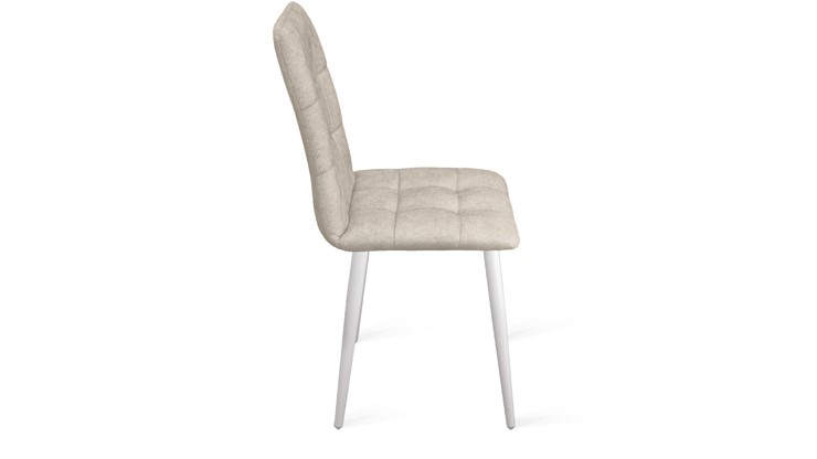 Обеденный стул Аспен К1С (Белый матовый/Микровелюр Duna Brilliant) в Старом Осколе - изображение 1