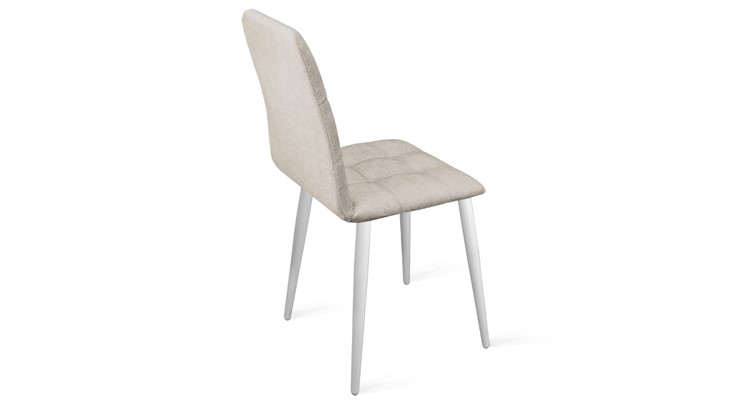 Обеденный стул Аспен К1С (Белый матовый/Микровелюр Duna Brilliant) в Старом Осколе - изображение 2