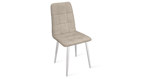 Обеденный стул Аспен К1С (Белый матовый/Микровелюр Duna Brilliant) в Старом Осколе - изображение