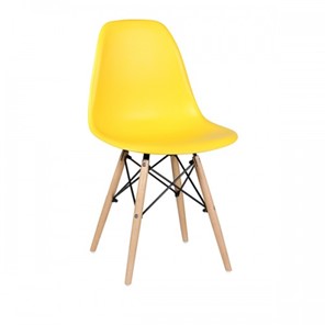 Дизайнерский стул EAMES DSW WX-503 PP-пластик желтый в Старом Осколе