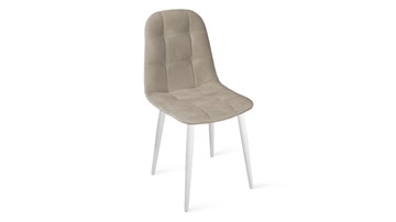 Обеденный стул Райс К1С (Белый матовый/Велюр Confetti Smoke) в Старом Осколе