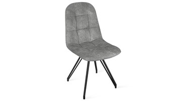 Обеденный стул Райс К4 (Черный муар/Микровелюр Wellmart Silver) в Старом Осколе