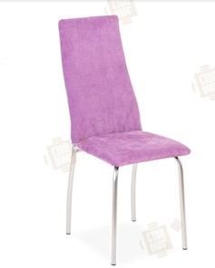 Обеденный стул Волна, каркас металл хром, инфинити фиолетовый в Старом Осколе