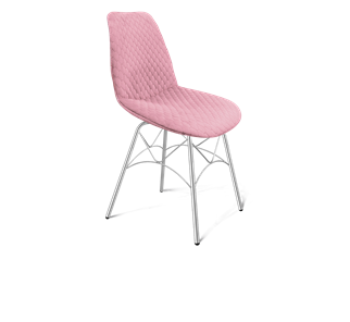 Обеденный стул SHT-ST29-С22 / SHT-S107 (розовый зефир/хром лак) в Белгороде