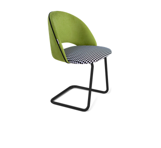 Обеденный стул SHT-ST34-3 / SHT-S45-1 (оливковый/гусиная лапка/черный муар) в Белгороде