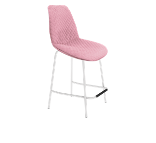 Полубарный стул SHT-ST29-С22 / SHT-S29P-1 (розовый зефир/белый муар) в Белгороде