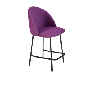 Полубарный стул SHT-ST35 / SHT-S29P-1 (ягодное варенье/черный муар) в Белгороде