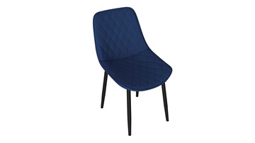 Обеденный стул Oscar (Черный муар/Велюр L005 синий) в Белгороде
