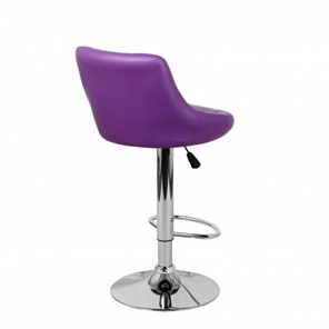Барный стул Комфорт с мягкой спинкой WX-2396 экокожа фиолетовый в Белгороде - предосмотр 4