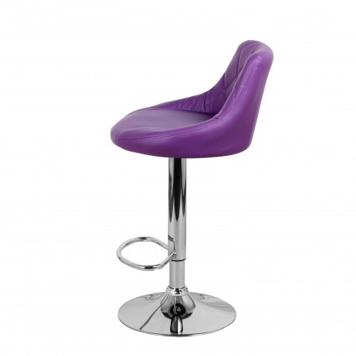 Барный стул Комфорт с мягкой спинкой WX-2396 экокожа фиолетовый в Белгороде - изображение 7