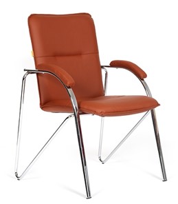 Кресло CHAIRMAN 850 Экокожа Terra 111 коричневая в Старом Осколе