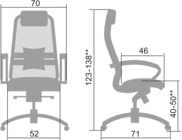 Компьютерное кресло Samurai S-1.04, серый в Белгороде - предосмотр 1