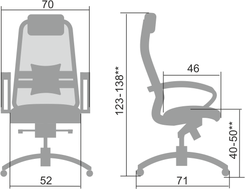 Компьютерное кресло Samurai S-1.04, серый в Старом Осколе - изображение 1
