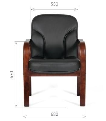 Офисное кресло CHAIRMAN 658 Натуральная кожа черный в Старом Осколе - изображение 1