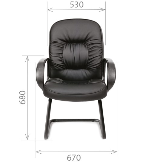 Кресло компьютерное CHAIRMAN 416V экокожа черная в Старом Осколе - изображение 1