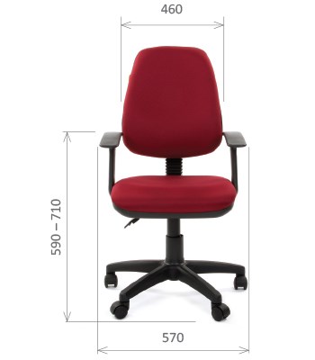Кресло CHAIRMAN 661 Ткань стандарт 15-11 красная в Белгороде - изображение 1