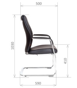 Офисное кресло CHAIRMAN Vista V Экокожа премиум черная в Старом Осколе - предосмотр 2