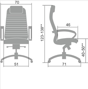 Офисное кресло Samurai KL-1.041 бежевый в Старом Осколе - предосмотр 1
