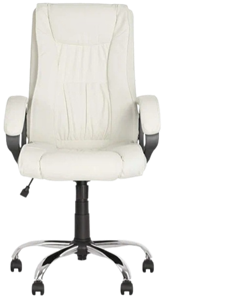Офисное кресло ELLY (CHR68) экокожа ECO-50, белая в Старом Осколе