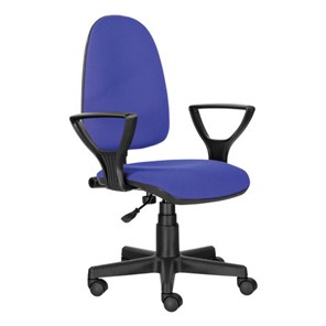 Кресло офисное Brabix Prestige Ergo MG-311 (регулируемая эргономичная спинка, ткань, черно-синее) 531876 в Белгороде