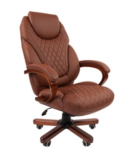 Кресло компьютерное CHAIRMAN 406, коричневый в Белгороде