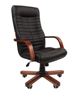 Офисное кресло CHAIRMAN 480 WD, экокожа, цвет черный в Старом Осколе