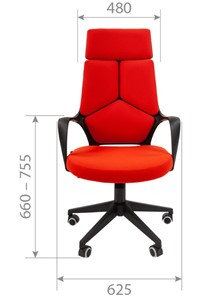 Компьютерное кресло CHAIRMAN 525, красное в Белгороде - предосмотр 3