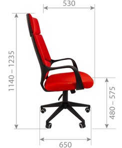 Компьютерное кресло CHAIRMAN 525, красное в Белгороде - предосмотр 4