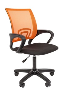 Кресло офисное CHAIRMAN 696 black LT, оранжевый в Старом Осколе