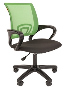 Компьютерное кресло CHAIRMAN 696 black LT, зеленое в Старом Осколе