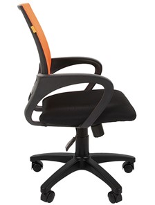 Кресло компьютерное CHAIRMAN 696 black Сетчатый акрил DW66 оранжевый в Старом Осколе - предосмотр 5