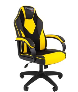 Кресло CHAIRMAN GAME 17, цвет черный /желтый в Белгороде