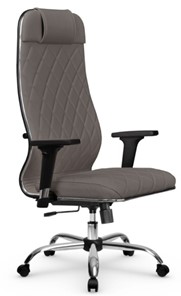 Кресло офисное Мetta L 1m 40M/2D Infinity Easy Clean (MPES) топган, нижняя часть 17833 серый в Белгороде