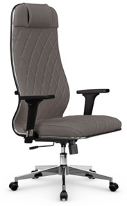 Кресло офисное Мetta L 1m 40M/2D Infinity Easy Clean (MPES) топган, нижняя часть 17834 серый в Белгороде