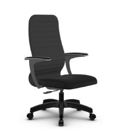 Кресло офисное SU-CU160-10P PL темно-серый/черный в Старом Осколе
