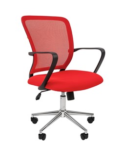 Кресло офисное CHAIRMAN 698 CHROME new Сетка TW-69 (красный) в Старом Осколе