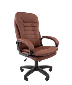 Кресло CHAIRMAN 795 LT, экокожа, цвет коричневый в Старом Осколе