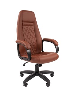 Офисное кресло CHAIRMAN 950LT Экокожа коричневая в Белгороде